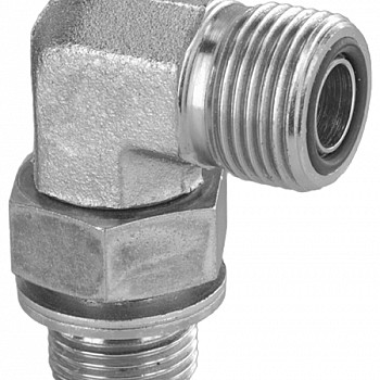 Adaptor BSP Male - ORFS Lockable 90°