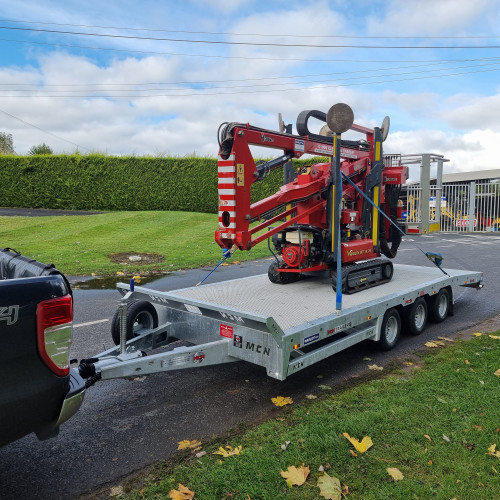 Beavertail Trailer Tri-axle With Winch 16ft