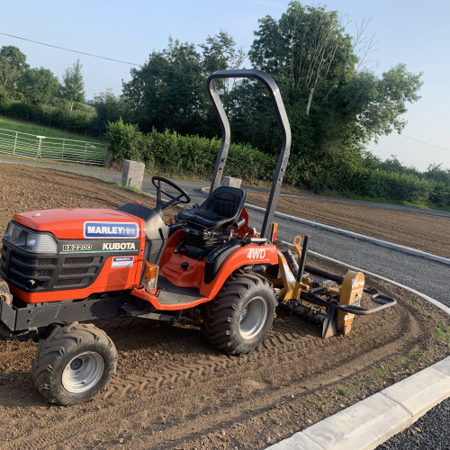 Mini Tractor And Power Box Rake - Rotarake 4ft Harley