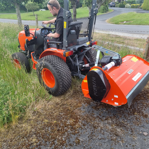 Mini Tractor And Flail Mower