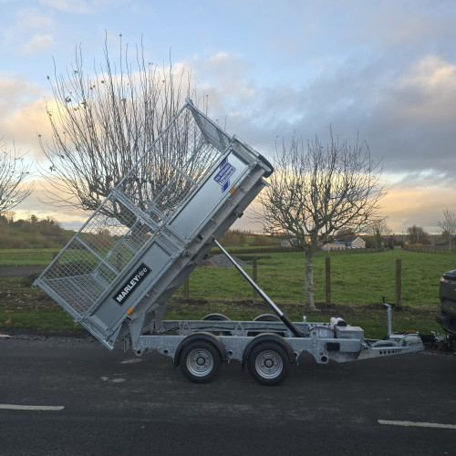 Tipping Trailer With High Mesh Sides 10ft X 5ft