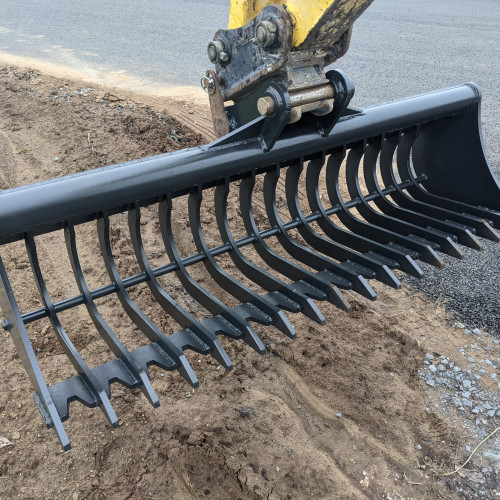 3 Ton Digger Rake - Riddle Bucket Attachment